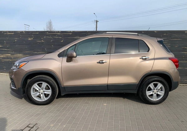 Chevrolet Trax cena 57700 przebieg: 85000, rok produkcji 2018 z Łaskarzew małe 781